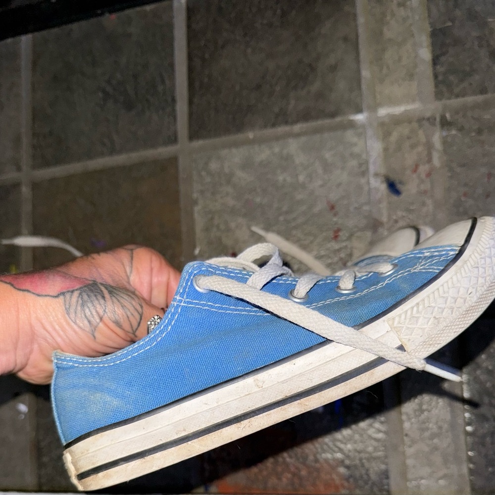 Converse Kids Blue Canvas Sneakers